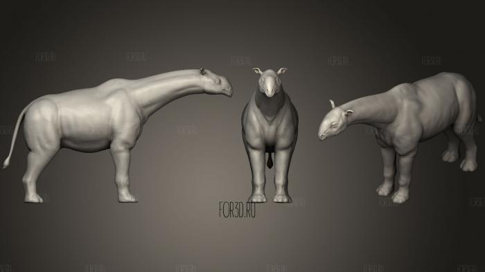 Indricotherium stl model for CNC